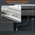 thumbnail image 6 of VEVOR Drop in Ice Chest 18"Lx36"Wx12"H with Sliding Cover 304 Stainless Steel Cooler Included Drain-pipe and Drain Plug Bin for Cold Wine Beer, 6 of 10