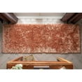 thumbnail image 4 of Well Woven Chie Rust Red & Silver Kuki Collection Ultra Soft Two-Tone Long Floppy Pile Runner Rug 2x7 (2'7" x 7'3"), 4 of 8