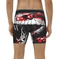 thumbnail image 4 of Xecao Fierce Red Viper Graphic Art Print Boxer Briefs for Men's Stretch Moisture-Wicking Underwear, Mid-Rise Classics breathable fabric, 4 of 7