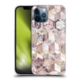 thumbnail image 1 of Head Case Designs Officially Licensed Micklyn Le Feuvre Marble Patterns Blush Quartz Honeycomb Soft Gel Case Compatible with Apple iPhone 12 Pro Max, 1 of 7