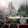 thumbnail image 6 of Triple Head USB Car Fan - 2 Speed Adjustable - Perfect Gift for Christmas and Halloween - Keep Your Car Cool and Comfortable, 6 of 8