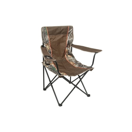 Camo Cami - Realtree Edge Lightweight Basic Camo Chair with Cup Holder, Brown