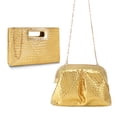 thumbnail image 1 of Juego de 2 Monederos de Paja Tejida con Cadena Metálica - Bolsas de Playa para Mujer para Bodas y Fiestas, 1 of 12