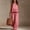 Pink, variant on Casual 2 Piece Sets for Women Cotton Linen Sleeveless Shirts Wide Leg Pants Outfits Summer Resort Wear Lounge Matching Suits Wine L