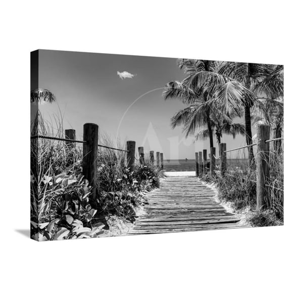 Boardwalk on the Beach  Key West  Florida, Scenic Stretched Canvas Wall Art by Philippe Hugonnard Sold by Art.Com