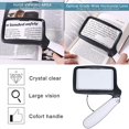 thumbnail image 4 of Lupa de lectura plegable 5 lupa de luz Led 2x lupa de mano 2 modos lupa regulable JAMW Sencillez, 4 of 5