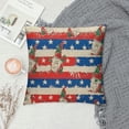 thumbnail image 2 of Shiartex 4th of July Gnome Pillow Covers Blue Red Stars and Stripes American Flag Decorative Pillows Cushion Case Patriotic Home Independence Day Memorial Pillowcases for Sofa Couch White, 2 of 5