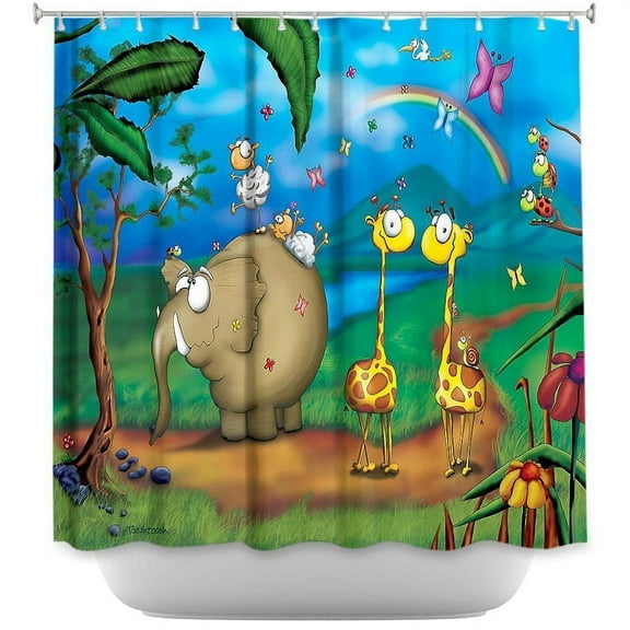 Shower Curtains - DiaNoche Designs - Jungle Party