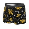 thumbnail image 2 of Wukai Hohey Bee Golden Embroidery Print Men’s Underwear Breathable Boxer Briefs,&nbsp;Moisture Wicking & Breathable-X-Large, 2 of 7