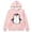 A-Pink548, variant on JAJAHO Zip Up Hoodie Girls Long Sleeve Sweatshirt Cute Penguin Printed Loose Fit Drop Shoulder Fall Jacket 18M-12Y