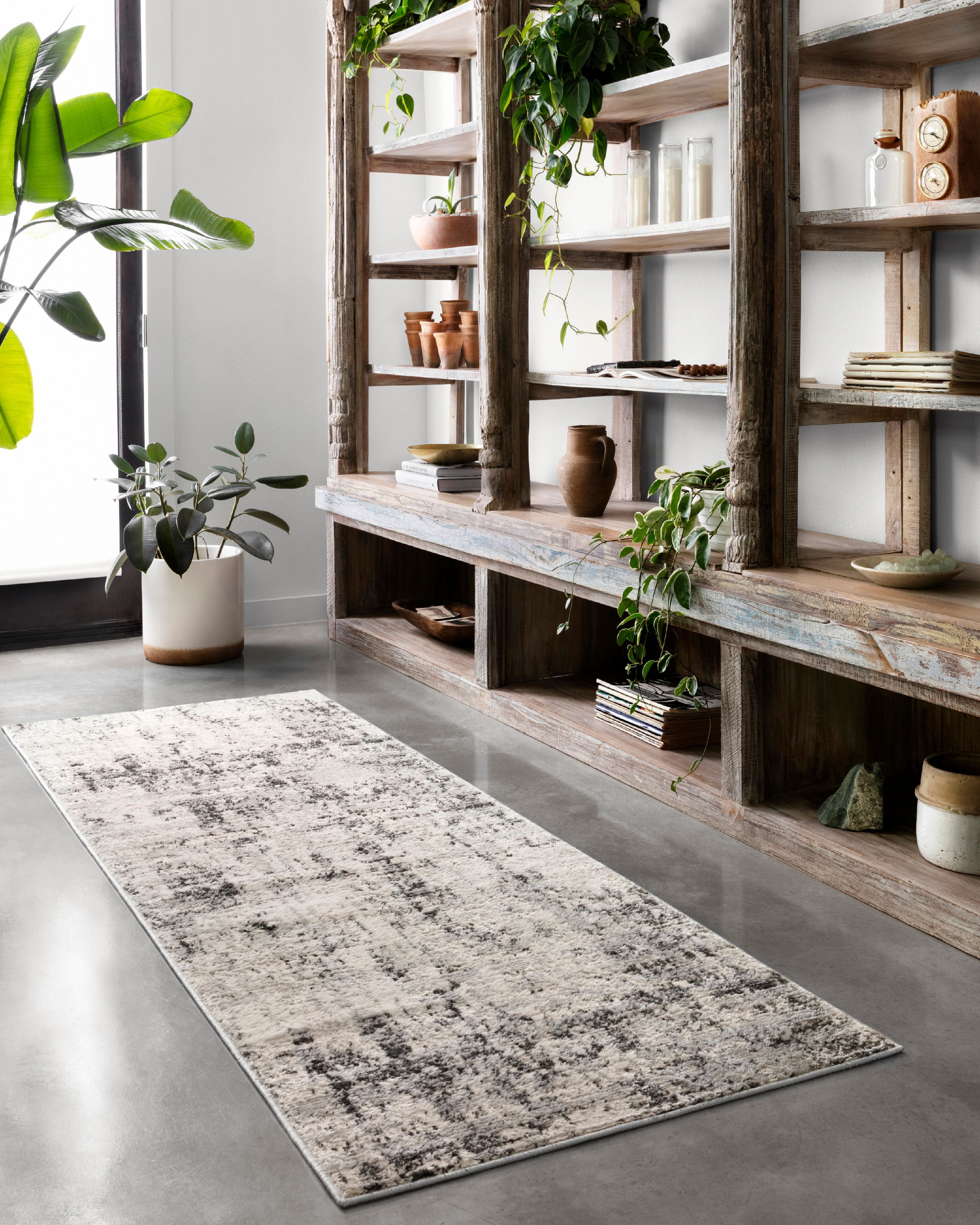 Loloi II Alchemy Abstract Silver / Graphite Area Rug