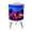 Color 1, variant on Small Trash Can with Lid Seamless watercolor floral pink flowers green leaves 1.8 Gallon Dog Proof Trash Can Round Garbage Can Waste Bin Wastebasket for Bathroom Bedroom Living Room