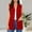 Red, variant on Ynynloco Women's Long Knit Cardigan Vest with Pockets Machine Washable Casual Sleeveless Open Front Draped Duster Vest