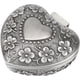 thumbnail image 1 of Caja de Joyería Vintage, Organizador de Almacenamiento de Joyas en Forma de Corazón Metal Joyero Trinket con Flores Talladas para Collar, Anillo, 1 of 4