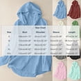 thumbnail image 3 of CFLVAEK Womens Sun Protection Hoodie Shirt Solid Color Long Sleeve Beach Vacation Blouse Casual Swimsuit Cover Up Tops Green XXL, 3 of 9