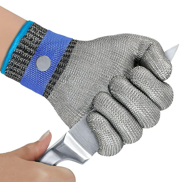 CHAO Guantes resistentes a cortes Protección de alto rendimiento Nivel 5 Guantes de trabajo Guante de protección de cocina para filete de pescado, corte de carne, mandolina, ostra y automóvil