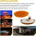 thumbnail image 5 of APSMOTIV 6PCS led marker lights trailer, 24V Waterproof Trailer Marker Light Amber semi trucks cargo Marker lights Universal Fit LED Side Marker Clearance Lights for Trailers, 5 of 7