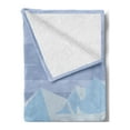 thumbnail image 2 of Polar Bear Soft Flannel Fleece Blanket, Arctic Circle Animals Floating on Icy Rocks Eco Habitat Zoo Nordic Pole Pattern, Cozy Plush for Indoor and Outdoor Use, 60" x 80", Multicolor, by Ambesonne, 2 of 5