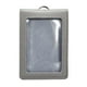 thumbnail image 3 of Funda para tarjetas con porta credencial, suave, reutilizable, con ventana transparente, tipo vertical Gris, 3 of 9