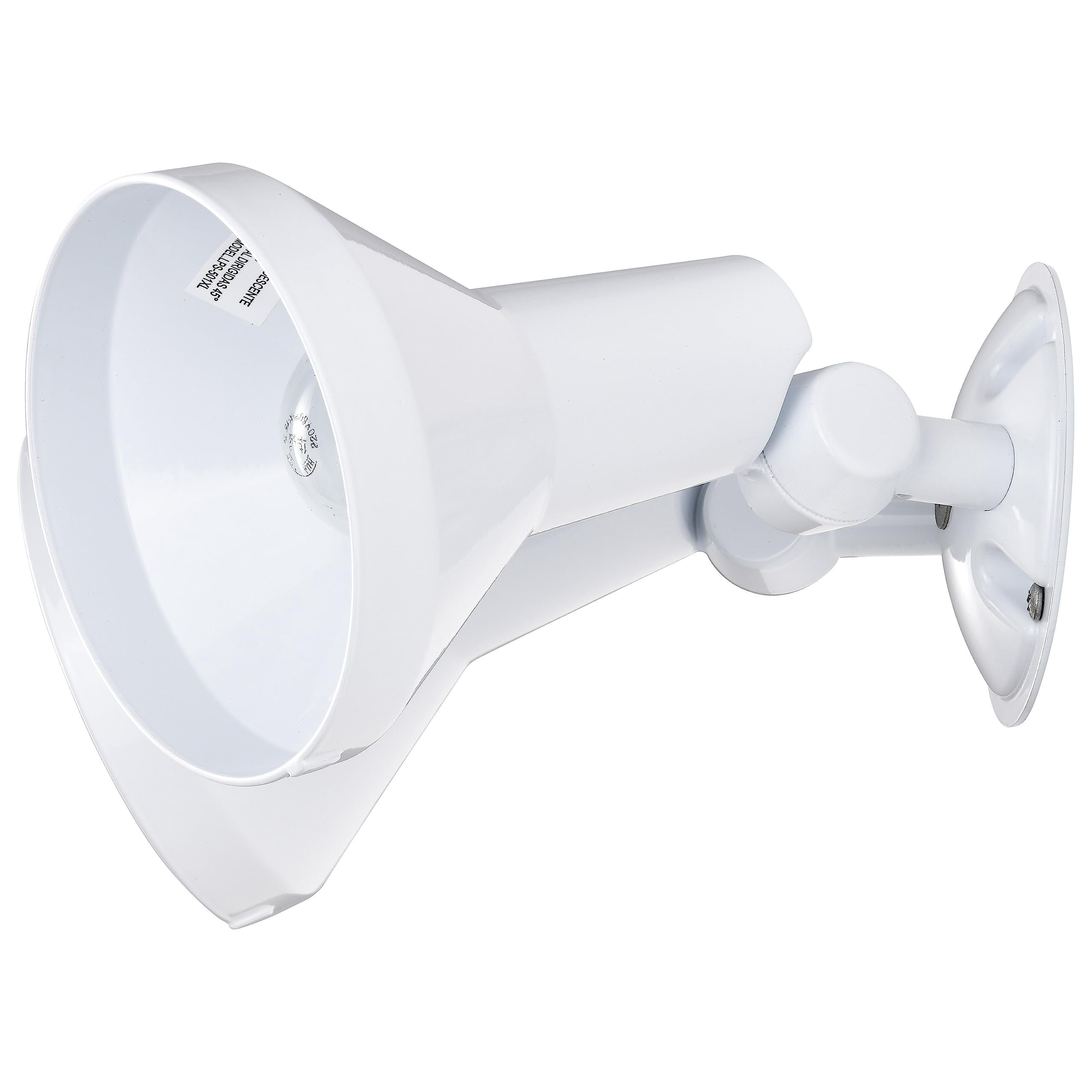 2-Light 15-in Flood Light Exterior PAR38 w/ Adjustable Swivel White Finish