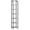 Greige, variant on Hzuaneri Bookshelf Narrow Bookcase, Tall Storage Rack with Steel Frame, Display Standing Shelf Unit, Skinny Book Shelf for Study Living Room Home Office, Industrial Style, 6-Tier Black