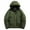A-Army Green, variant on Men's Winter Jacket Warm Insulated Coat Outdoor Windproof Cold Weather Coat Durable Utility Jacket Solid Padded Outwear Coat for Men A-Army Green L