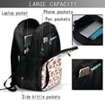 thumbnail image 4 of Balery Rose Flowers Print USB Charging Backpack for Men and Women - Water-Resistant, Anti-Theft Laptop Backpack with USB Port for Travel, Work, School, and College, 4 of 7