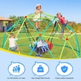 thumbnail image 2 of KloKick 10 ft Climbing Dome Swing Set with Saucer Swing, Durable Jungle Gym for Kids 3-12, Supports 800lbs, Rust-Resistant, Easy Assembly, 2 of 11