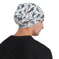 thumbnail image 5 of Xecao Underwater Animals 1 Print Beanie Knitted Hat for Men Women, Winter Fashion Knit Cuffed Caps Unisex, 5 of 7
