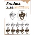 thumbnail image 2 of 40Pcs Dragon Tibetan Style Alloy Pendants Metal Dangle Charms Mixed Color Jewelry Making Charms for Necklace Bracelet Earrings Keychain DIY Craft Jewelry Making 21x15x2mm, 2 of 3