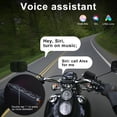 thumbnail image 3 of B-Qtech Auriculares Bluetooth para Casco de Motocicleta con Micrófono, Intercomunicador Manos Libres con Reducción de Ruido y Sonido Estéreo HiFi, Compatible con Asistente de Voz, 3 of 8