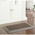 thumbnail image 3 of MARTHA STEWART Mira Modern Heathered Solid Anti-Fatigue Air-Infused Kitchen Mat, Brown, 19.6"x39", 3 of 8