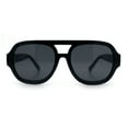 thumbnail image 6 of Iconic Classy Luxe Thick Metal Core Arm Racer Sunglasses All Black, 6 of 8