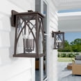 thumbnail image 3 of 4 Light Outdoor Wall Lantern In Transitional Style-20 Inches Tall And 11.75 Inches Wide-Black Finish Capital Lighting 946541Bk, 3 of 6