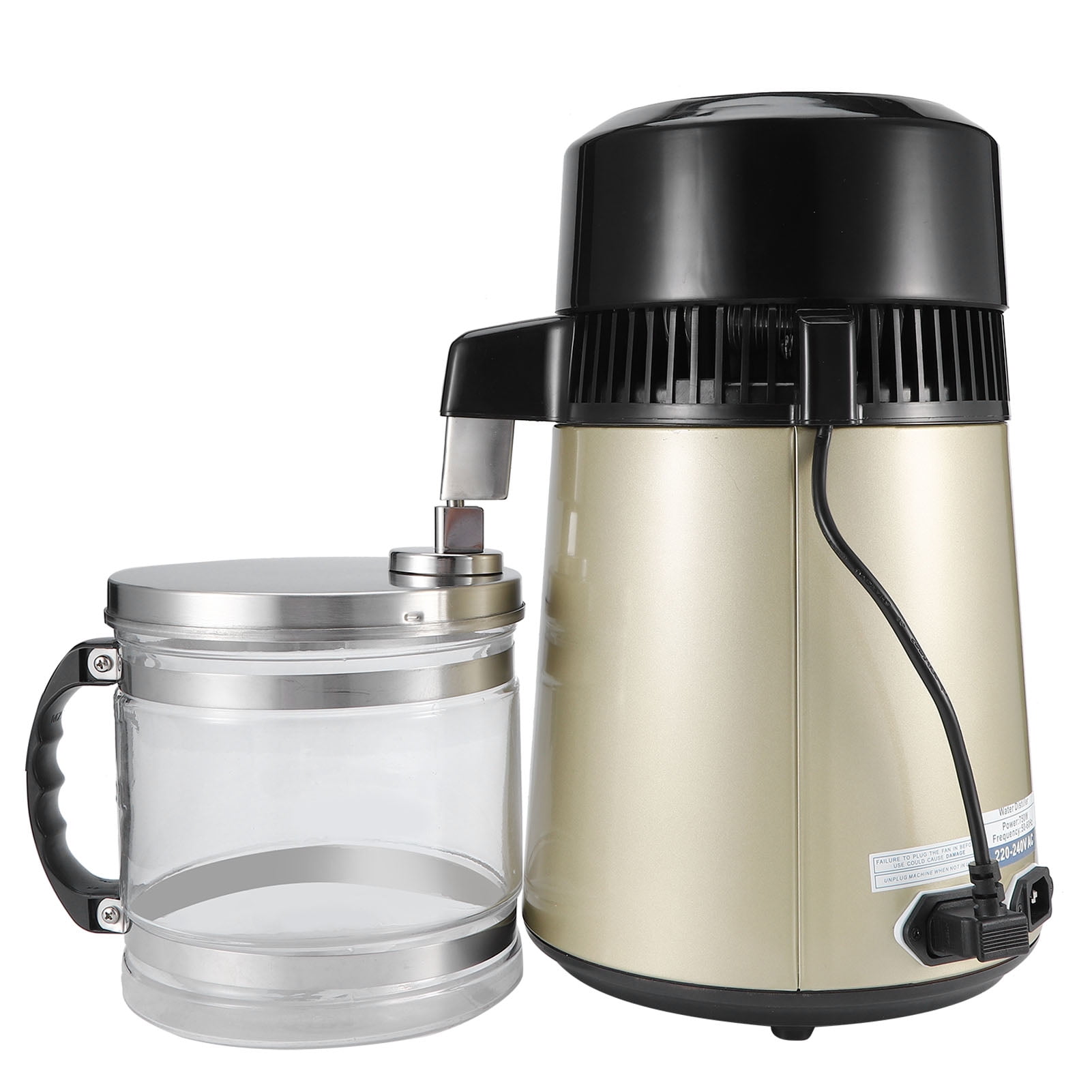 Water Distiller, UK AC220240V 4L Capacity Pure Water Distiller For