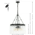 thumbnail image 3 of SAFAVIEH Selene 4-Light Farmhouse Black Iron Chandelier, 3 of 8
