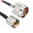 thumbnail image 3 of Uxcell 2 Ft UHF () Male to N-Type Male Antenna Cable RG316 Coax Cable Nickel Pink 1pcs, 3 of 5