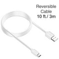 thumbnail image 3 of USB Type C Cable,Premium USB C to USB A 3.0 (6 ft) Fast Charging Sync Cable for Google Pixel, LG G6 V20 G5, Nintendo Switch, Samsung Galaxy S8 Plus, New Macbook More (White), 3 of 5