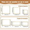 thumbnail image 4 of NOGIS 12-Pack Wooden Stretcher Bars Kit - Complete Needlework Frame Set (8/12/16 Inch) | Heavy-Duty Canvas Stretchers for Embroidery, Cross Stitch & Craft Projects, 4 of 7