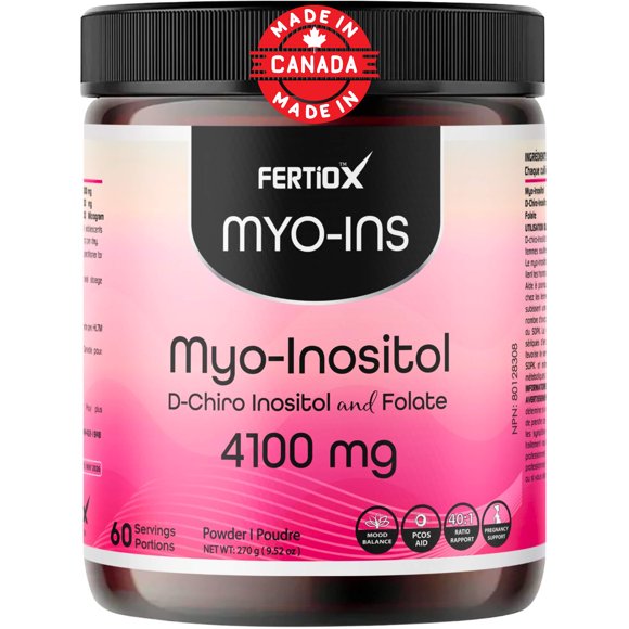 Fertiox Myo-Ins Powder I Myo-Inositol 4000 mg, D-Chiro Inositol 100 mg and Folate 400 mcg Per Serving