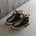 thumbnail image 2 of Fjofpr Shoes for Girls Toddler Shoes for Boys Toddler Girl Shoes Black Boots Children&nbsp;Infant Baby Girls Boys Solid Tie Winter Warm Short Boots Casual Shoes, 2 of 8