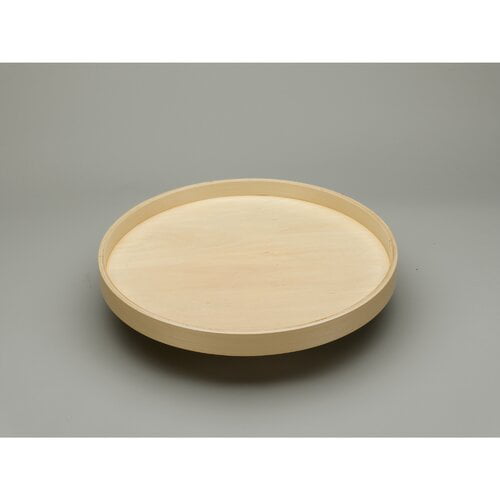 Rotating Board Lazy Susan Round Wooden Plywood Serving Pizza 25 cm 10 inch 