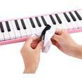 thumbnail image 3 of Teclado de piano de aire de instrumento musical de 32 teclas, con bolsa de transporte, pegatinas para llaves, tubos largos (rosa), 3 of 5