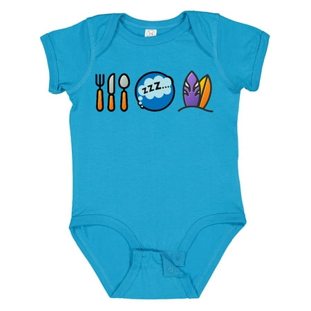 

Inktastic Surfing Eat Sleep Surf Gift Baby Boy or Baby Girl Bodysuit