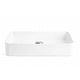 thumbnail image 4 of Lavabo Ovalín Rectangular Cerámico Blanco De Sobreponer 61cm, 4 of 5