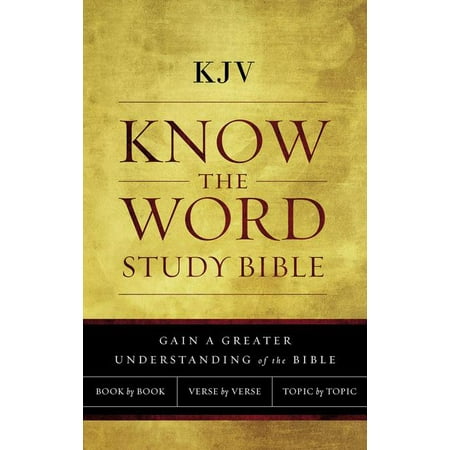 Bible Study Topics For Christmas KJV, Know the Word Study Bible, Paperback, Red Letter Edition : Gain a Greater Understanding of the Bible Book by Book, Verse by Verse, or Topic by Topic ()