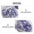 thumbnail image 5 of Raindrops  4 Pcs Ornaments Blue and White Porcelain Pendants, 5 of 8