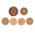 thumbnail image 1 of Rattan astacup montaña, 5 piezas exquisitas Artesanía fácil Mantenimiento de Mantenimiento Holgado de Bebada de Ratán aislado Con Canasta para la cocina, 1 of 7