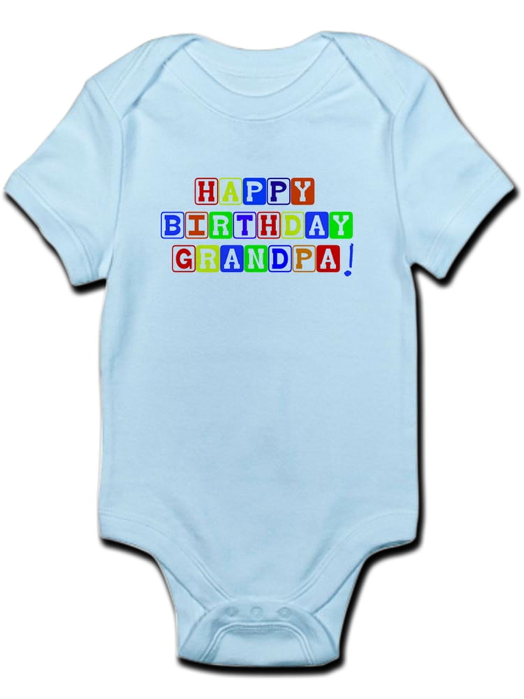 happy birthday grandpa onesie