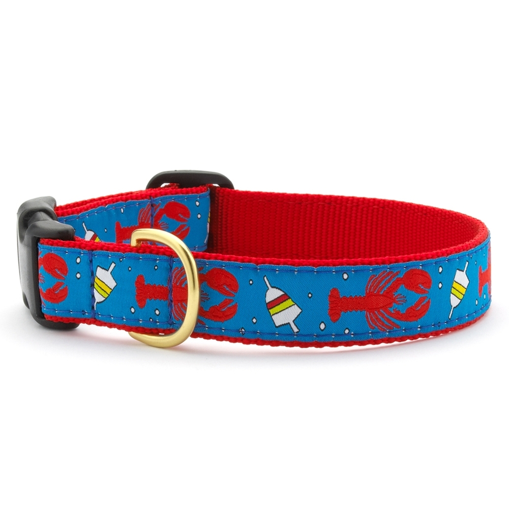 Lobster & Buoy Dog Collar Large
